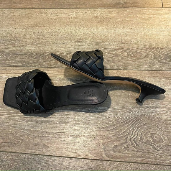 H&M black braided heel sandals - Picture 4 of 7